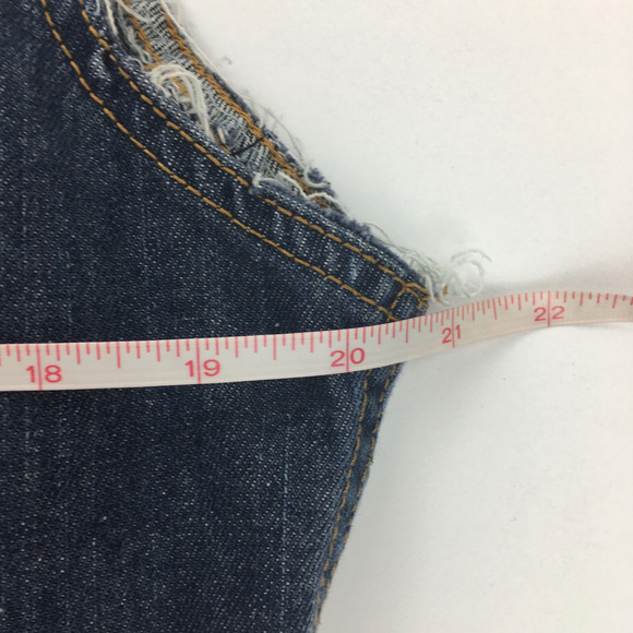 Forever 21 Womens M Blue Denim Cut Off Jean Jacket - Picture 11 of 11